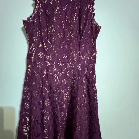 City Studio Purple Lace Dress - Picture 5 of 6
